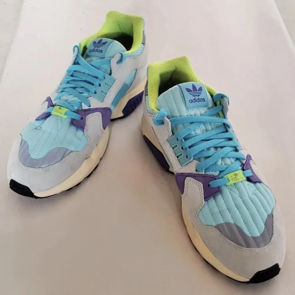 Adidas Originals ZX Torsion Clear Aqua Men Shoes 10 - Picture 4 of 4